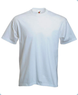 Tricou  T-shirt alb -Marca Fruit of the Loom